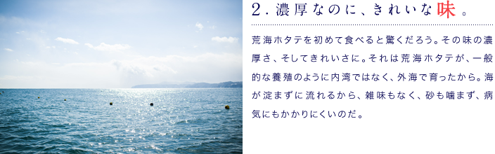 濃厚なのに、きれいな味。