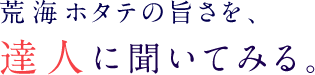 達人に聞いてみる。